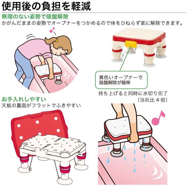 アロン化成 安寿 高さ調節付浴槽台R“かるぴったん”ミニ すべり止め