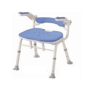 アロン化成 安寿　折りたたみシャワーベンチ　ISフィット　骨盤サポートタイプ ブルー 536-116