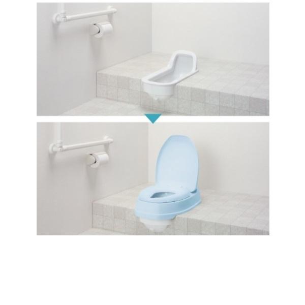 アロン化成 安寿 安寿 サニタリエース OD 両用式 / 871-018 ソフト便座タイプ 補高＃8の画像