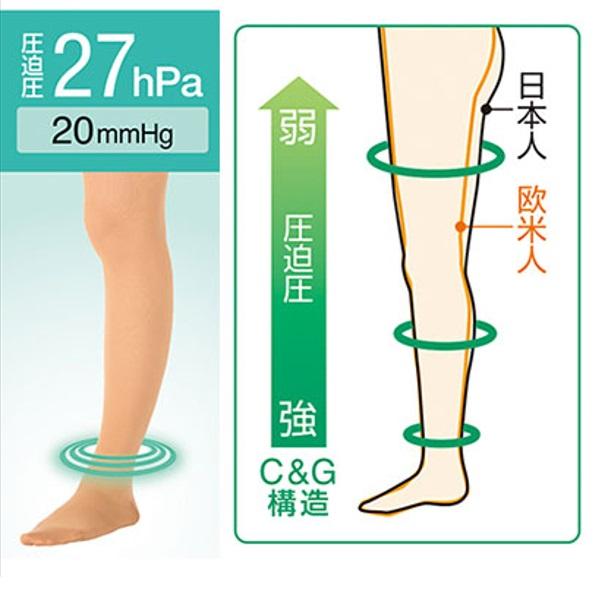 ALCARE（アルケア） アンシルク・2 ハイソックス つま先あり 2枚1組