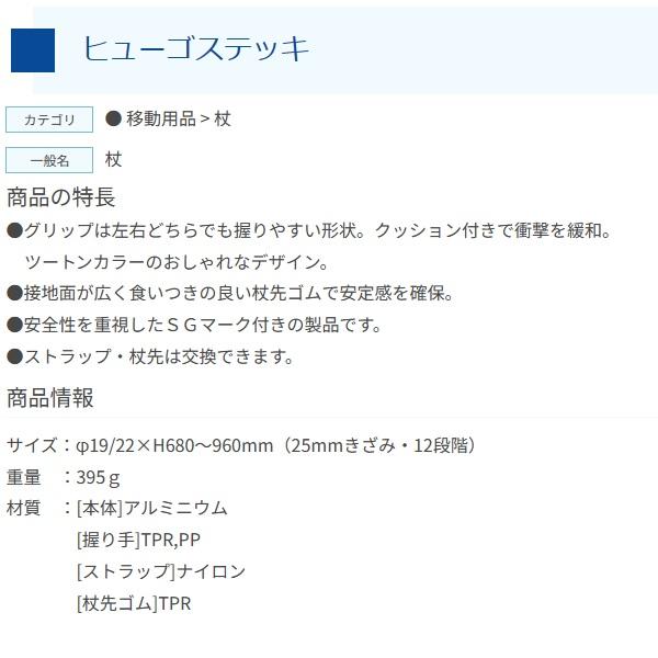 竹虎 ヒューマンケア事業部 ヒューゴステッキ / 104754 グレー