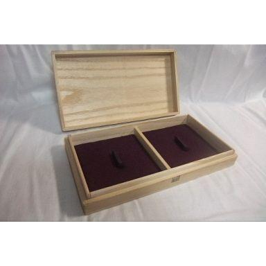 大小2枚入り鍔箱 備後三原しまなみ製 新品 日本刀、鍔、刀剣