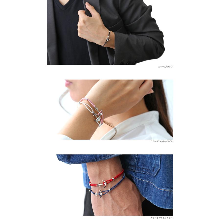 全8色 アンカー コード ブレスレット ブレスレット アンクレット 錨 マリン 重ね付け ブレス メンズ レディース Bab 0022 シルバーアクセサリーbinich 通販 Yahoo ショッピング