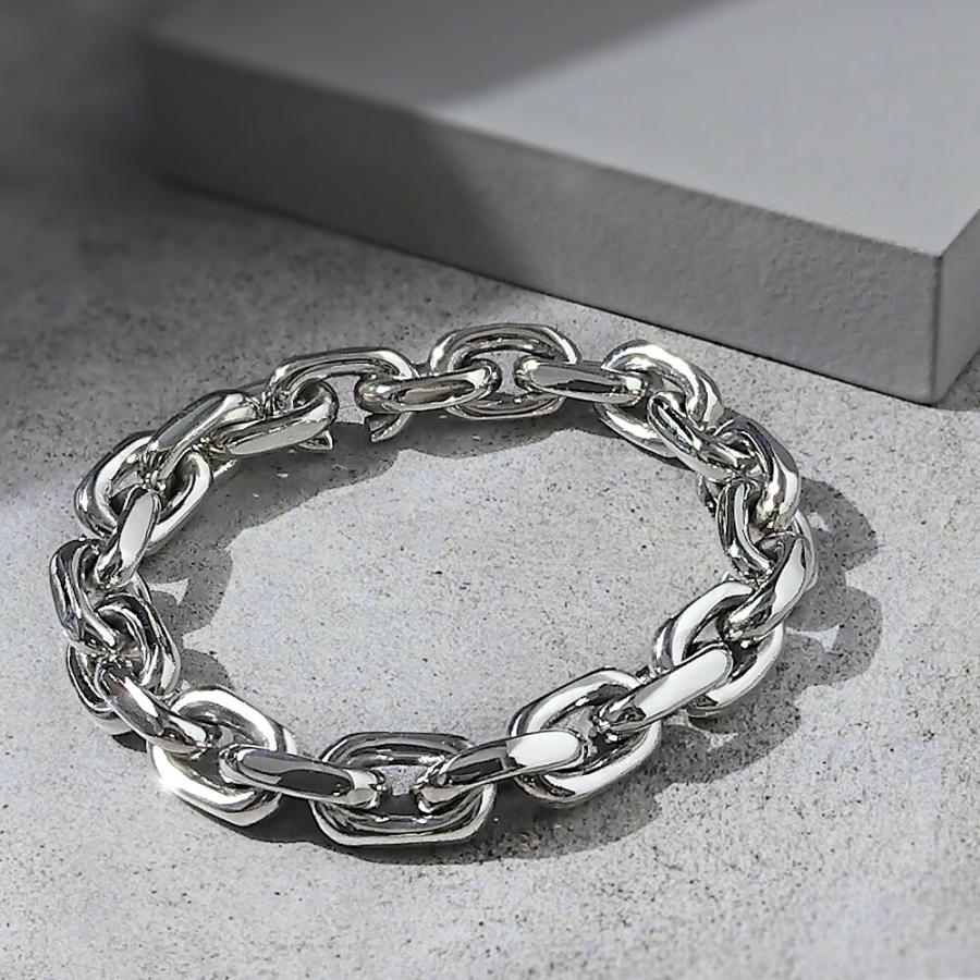 2面カット アズキ チェーン ブレスレット メンズ シルバー925 アクセサリー チェーンブレスレット ブレス 太め Bab 0932 シルバーアクセサリーbinich 通販 Yahoo ショッピング