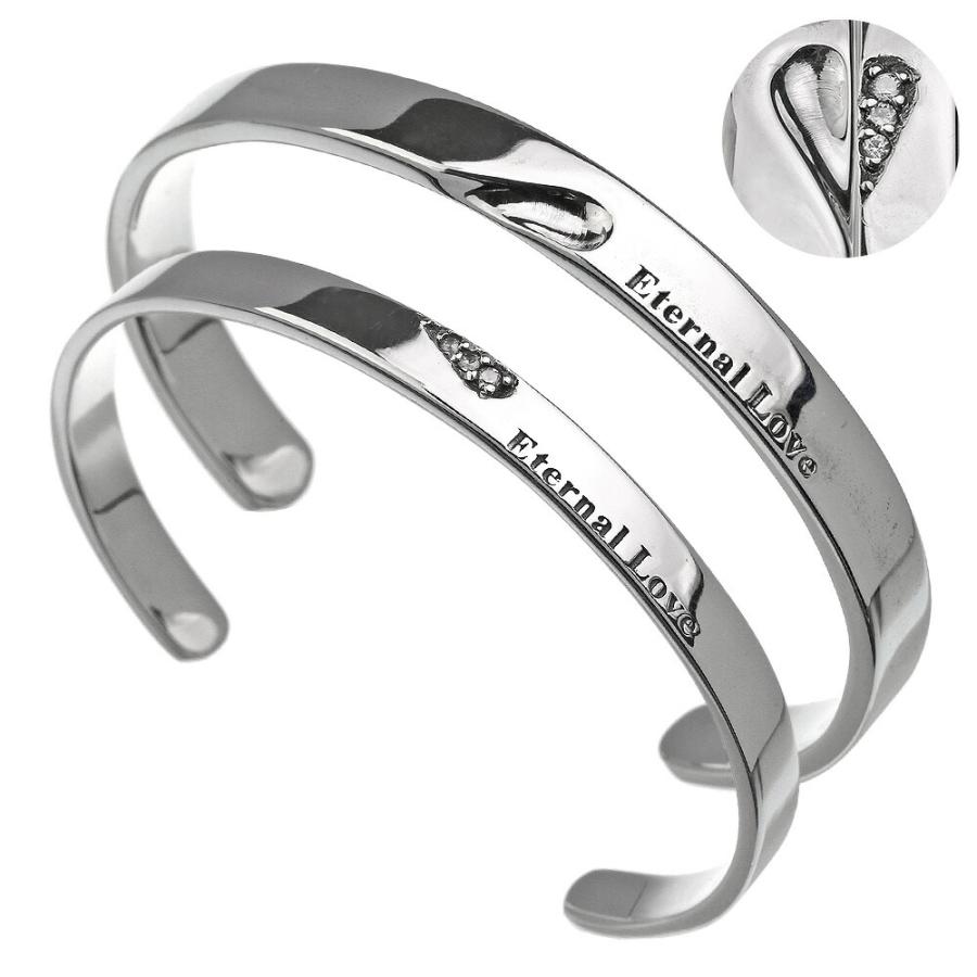 ペア販売 ハート ペアバングル ペアブレスレット ペアアクセサリー シルバー925 アクセサリー Bab 1705 P シルバーアクセサリーbinich 通販 Yahoo ショッピング