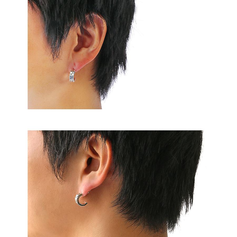 ダイス ライン フープピアス メンズ シルバー925 アクセサリー サイコロ 片耳用 1個売り Bae 0178 シルバーアクセサリーbinich 通販 Yahoo ショッピング