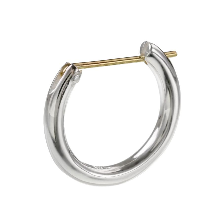 16mm K18ゴールドポスト フープ ピアス メンズ フープピアス シルバー925 アクセサリー 18k ゴールド シンプル 片耳用 1個売り Bae 2906 シルバーアクセサリーbinich 通販 Yahoo ショッピング