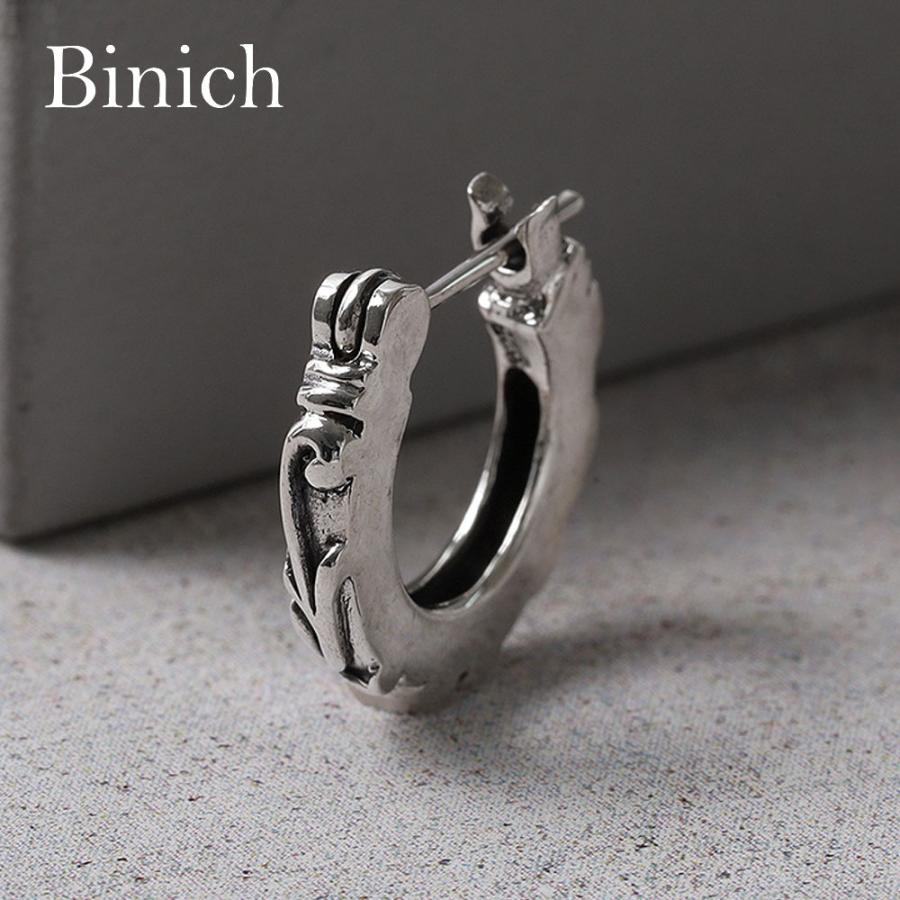 Binich（ビニッチ） スクロールフープピアス メンズ レディース 片耳用