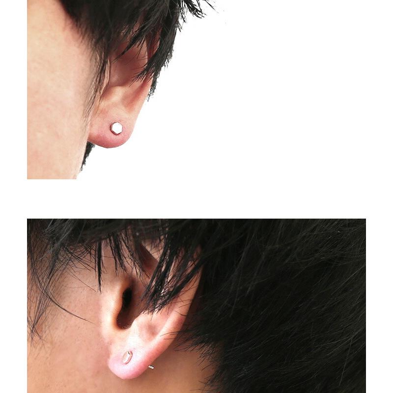 マイクロ ヘキサゴン ピアス メンズ シルバー925 アクセサリー 男性 スタッドピアス 六角形 片耳用 1個売り Bae 3604 シルバーアクセサリーbinich 通販 Yahoo ショッピング