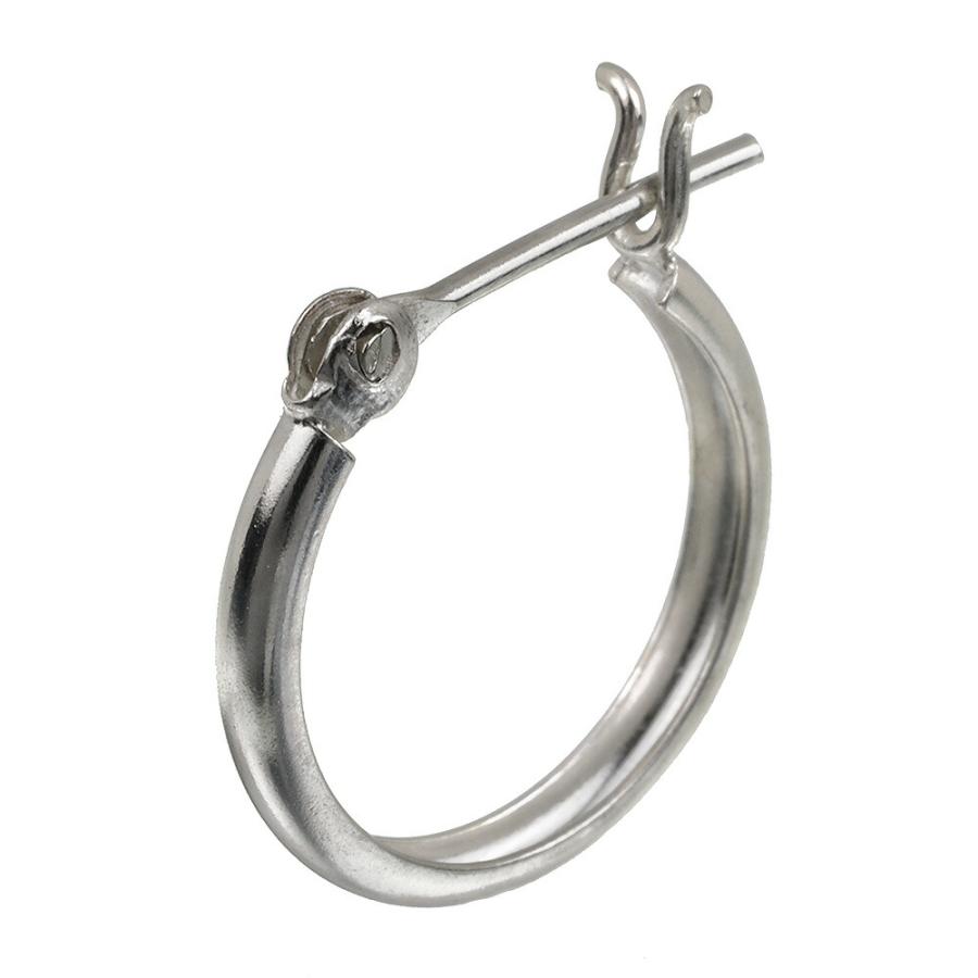 全2色 シンプル ラウンド フープピアス メンズ リングピアス シルバー925 アクセサリー 輪っか 片耳用 1個売り Bae 3801 シルバーアクセサリーbinich 通販 Yahoo ショッピング