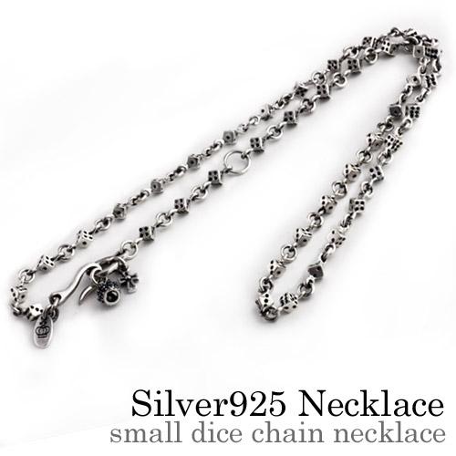 ネックレス メンズ レディース シルバー925 チェーン ダイス サイコロ