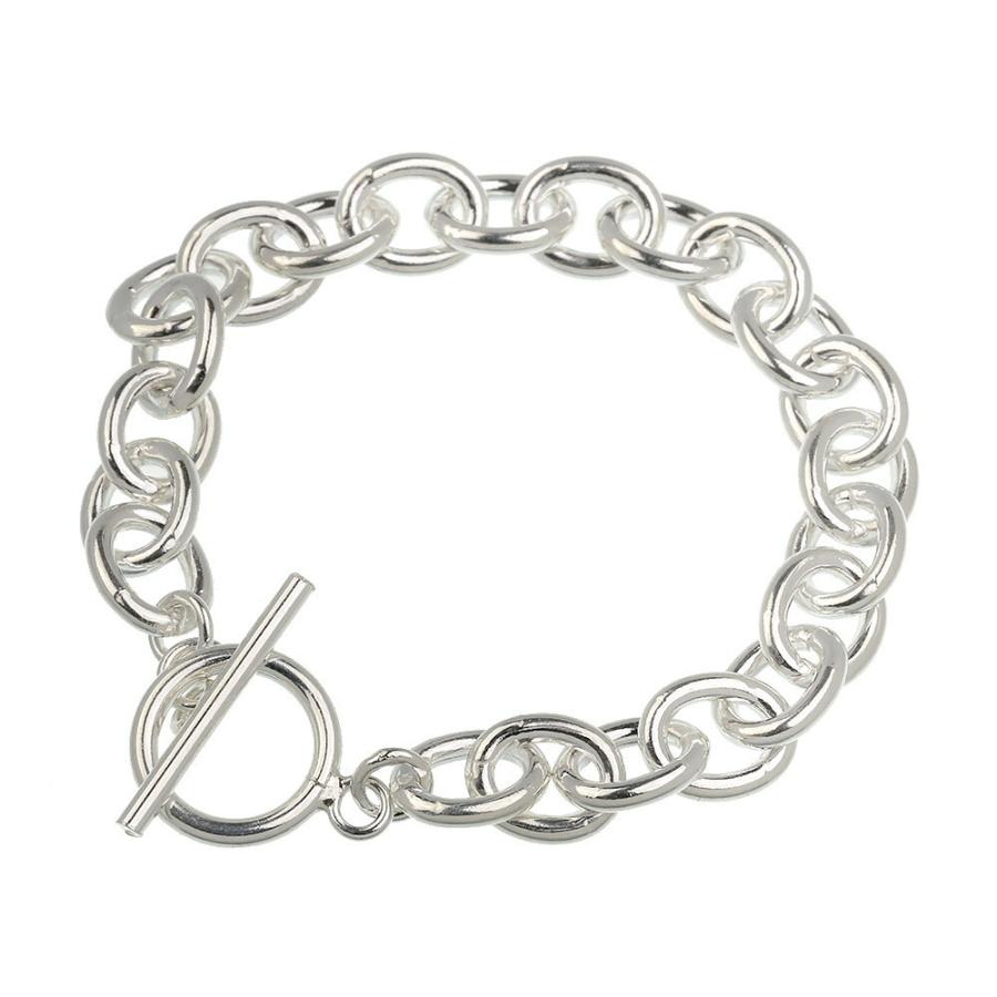 10mm Tバーチェーンブレスレット シルバー925 アクセサリー