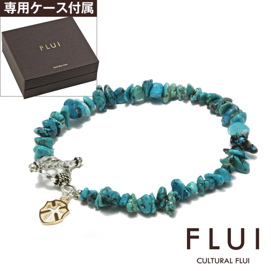 FLUI（フルイ） ターコイズ ブレスレット メンズ シルバー925 天然石