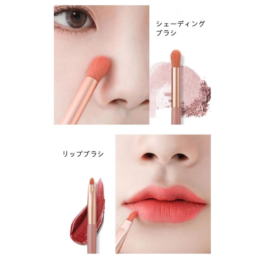 メイクブラシ8本セット 収納ポーチ付き Mini メイクブラシ メイク