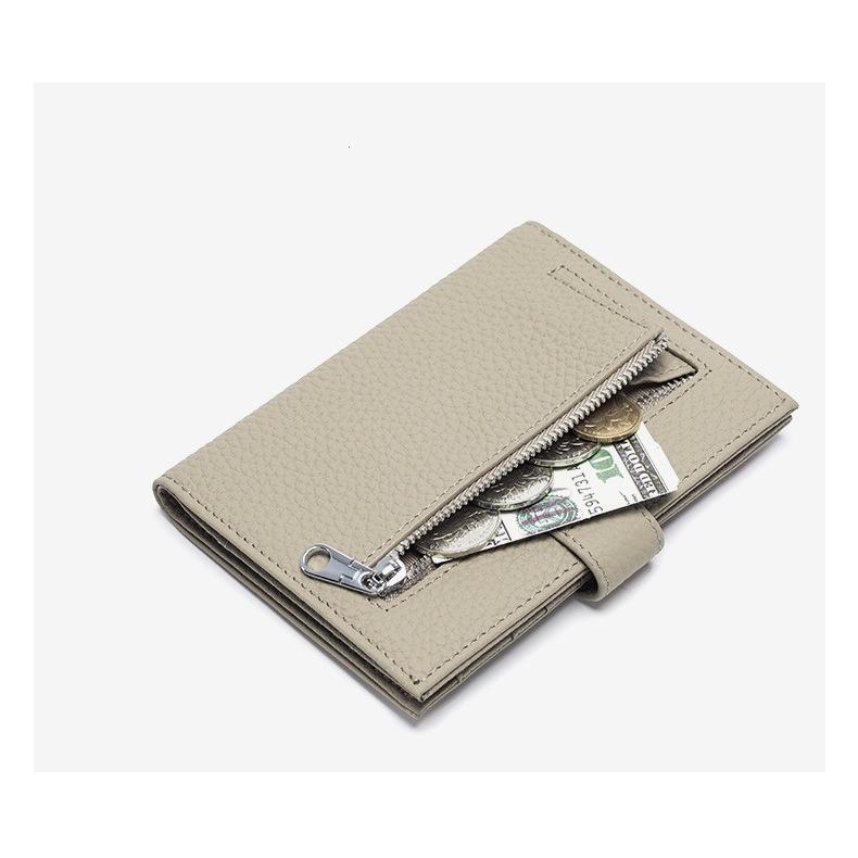 24時間内発送 スキミング防止 本革 通帳ケース 小銭入れ スマート