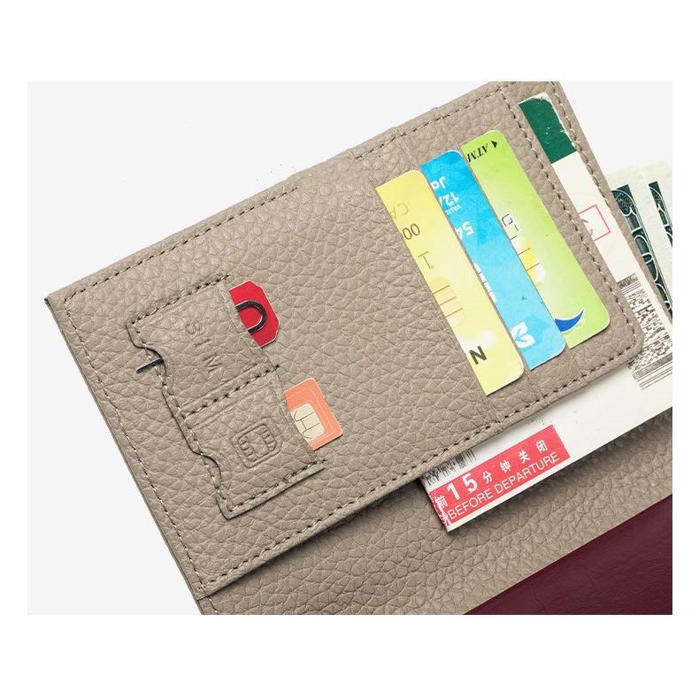 24時間内発送 スキミング防止 本革 通帳ケース 小銭入れ スマート