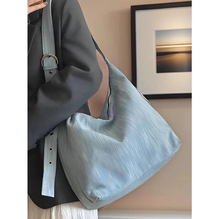 24時間内発送 トートバッグ デニム キャンバス ショルダーバッグ 水色