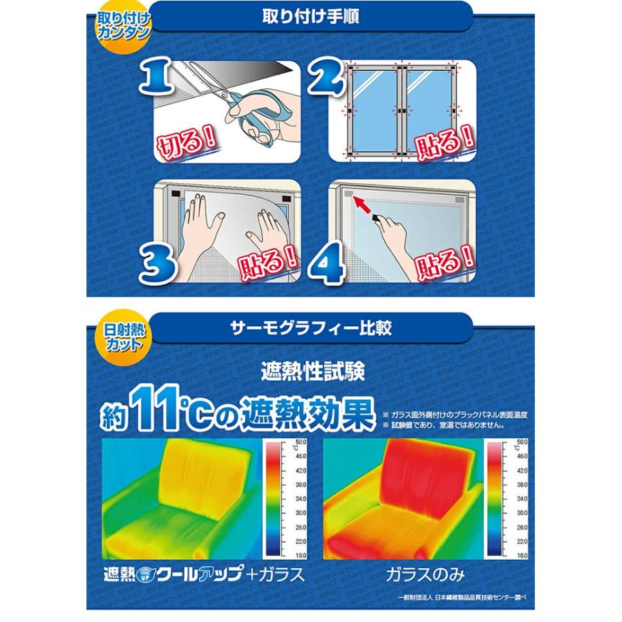 セキスイ 遮熱クールアップ 8枚セット （100×200cm） 面ファスナー付き