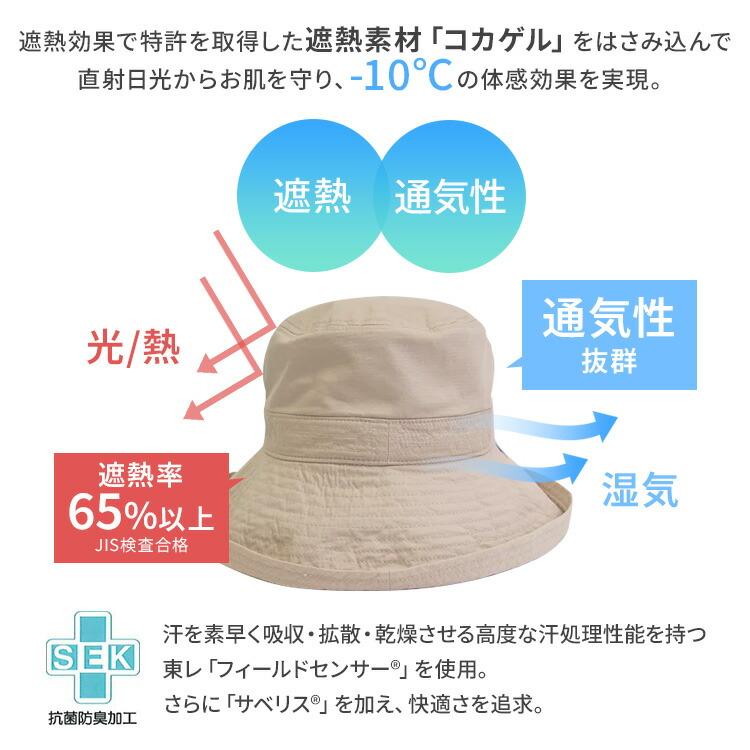 クーポン発行中 新色追加！コカゲル エッジアップハット 54cm 56cm
