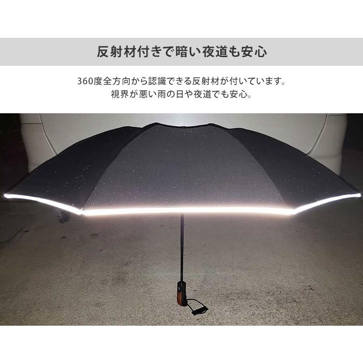 NURASAN 逆折りたたみ傘 折りたたみ傘 濡れない傘 ワンタッチ開閉