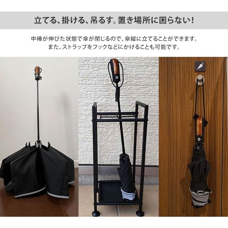 NURASAN 逆折りたたみ傘 折りたたみ傘 濡れない傘 ワンタッチ開閉