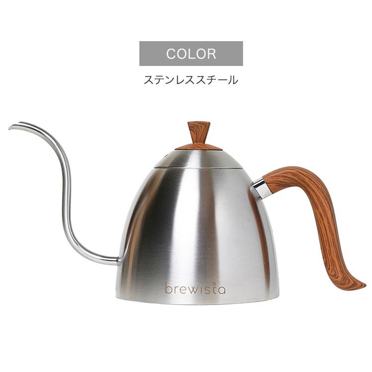 Brewista アルティザン グースネック プアオーバーケトル 0.7L Artisan Gooseneck Pour Over Kettle 700ml IH専用 ステンレススチール 木目調 ブリューイスタの画像