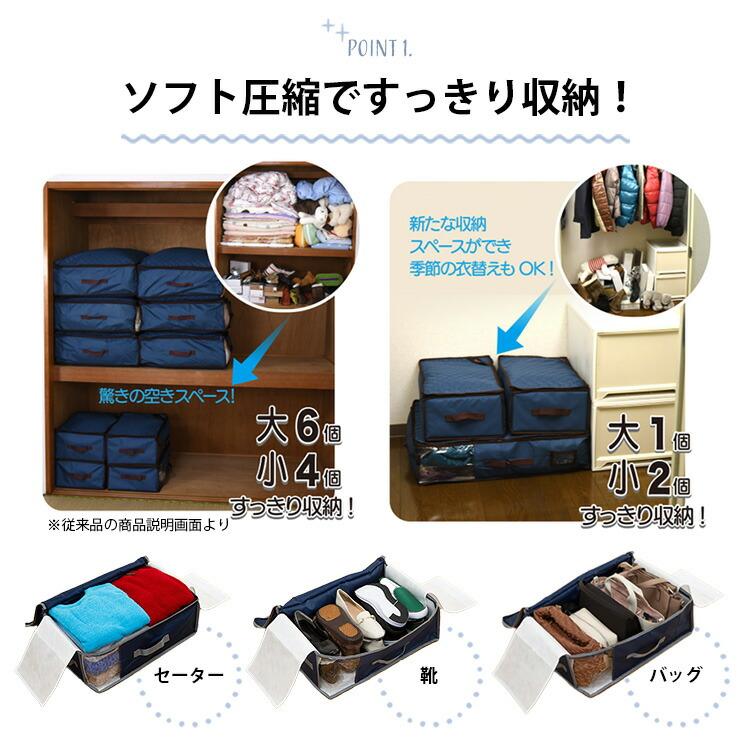 TEIJIN（テイジン） 乾っとデオケースLight 小サイズ 2枚組 布団収納