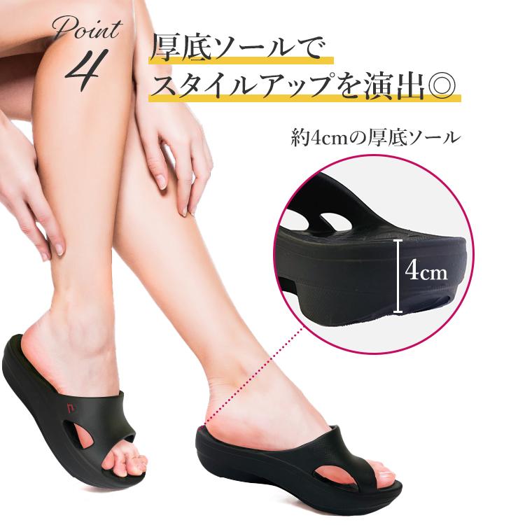 Habits B-MAKE SANDALS ビーメイクサンダル 厚底 レディース サンダル