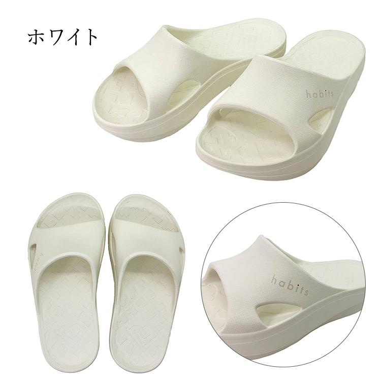 【新品未使用】ハビッツ ビーメイクサンダルhabits ホワイトM Habits B-MAKE SANDALS ビーメイクサンダル 厚底 レディース サンダル