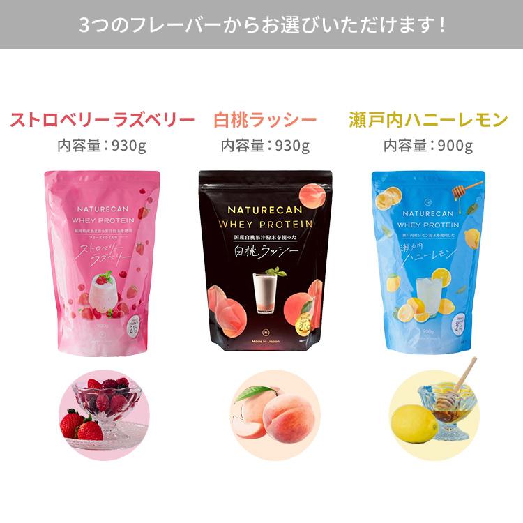 NATURECAN ホエイプロテイン WPC 900〜930g ストロベリーラズベリー