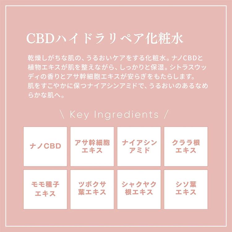 NATURECAN CBDハイドラリペア化粧水 120ml CBD240mg配合 アサ幹細胞