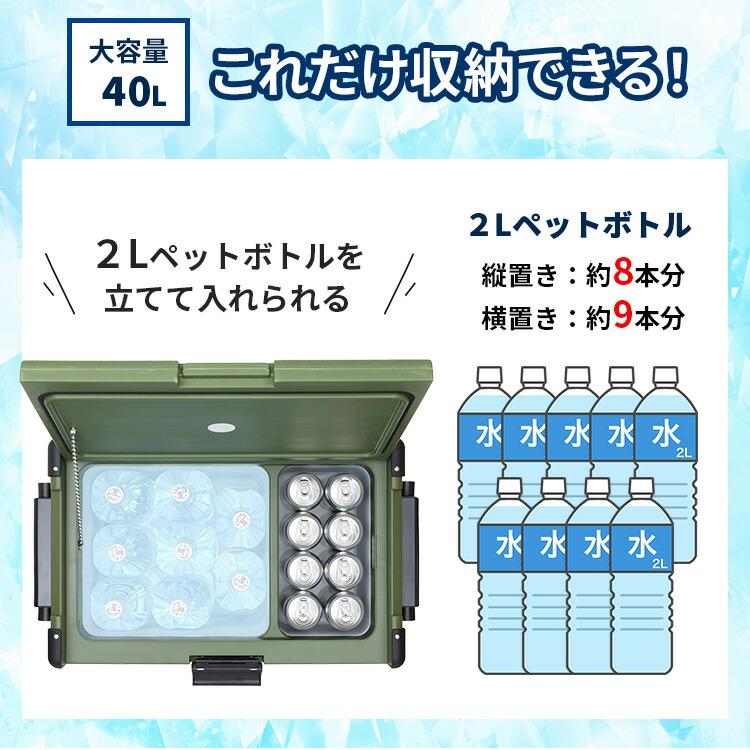 3500円OFFクーポン RELICIA 車載冷凍冷蔵庫 40L RLC-CF40