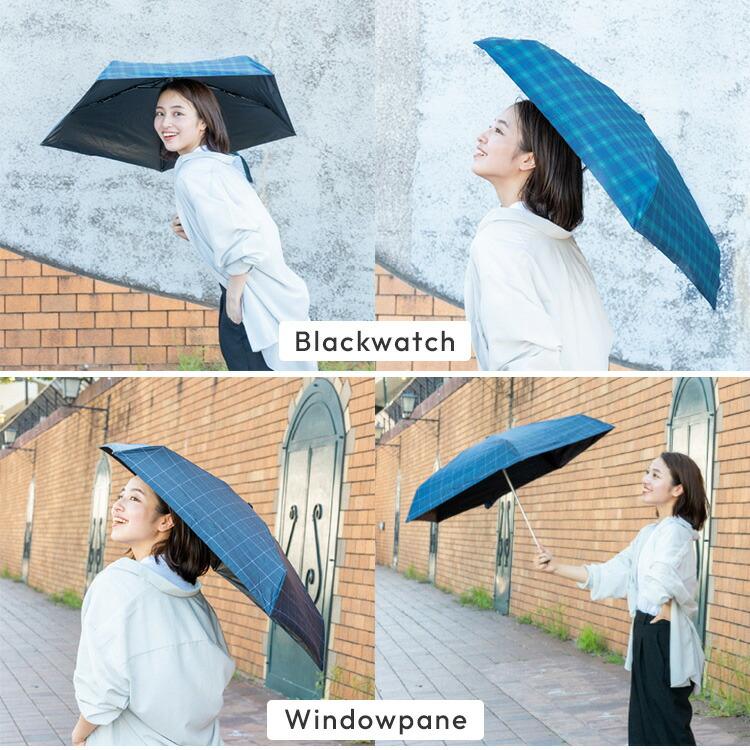 HUS.（ハス） クーポン発行中 折りたたみ傘 ALL WEATHER Check 晴雨