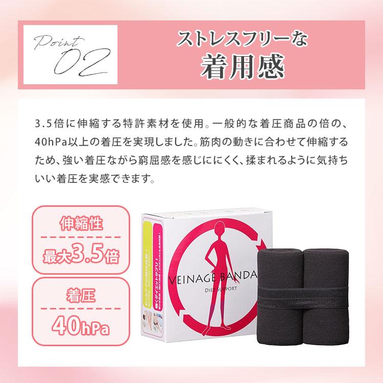 ヴェイナージュ バンテージ 2本組 Veinage 着圧 巻くだけ 巻くタイプ