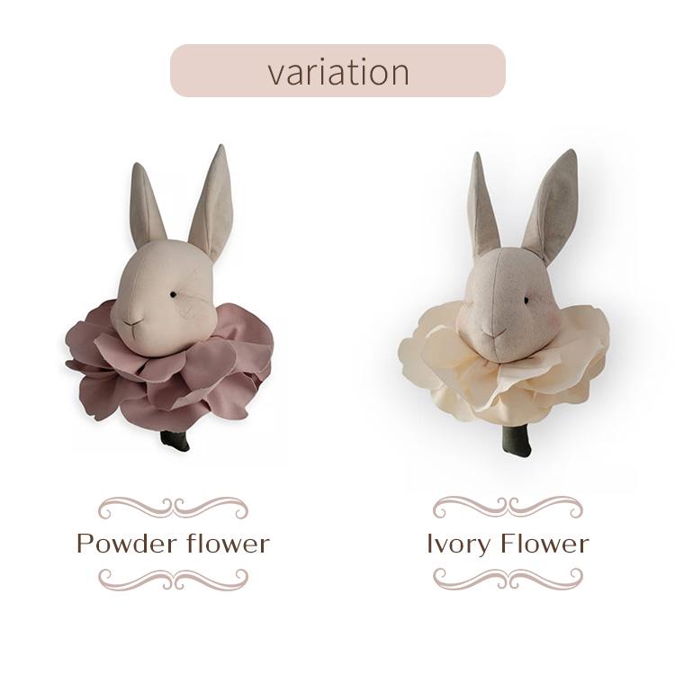 クーポン発行中 Love me decoration ラブミーデコレーション Flower Rabbit うさぎ ウサギ 壁掛け ぬいぐるみ インテリア ポーランド 子供部屋 飾り 手作り_7