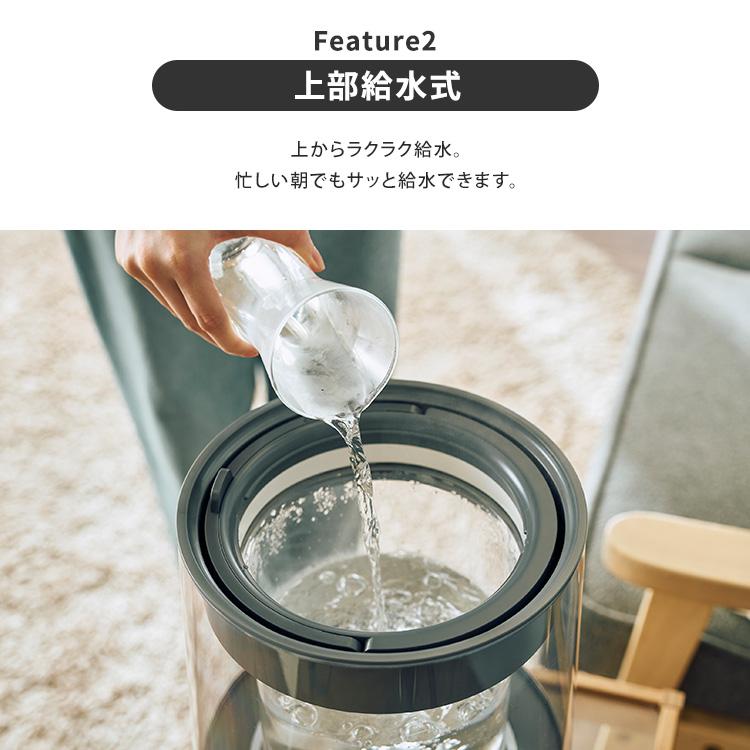 QUADS（クワッズ） 2026年最新 ハイパワーガラススチーム加湿器 GLASS