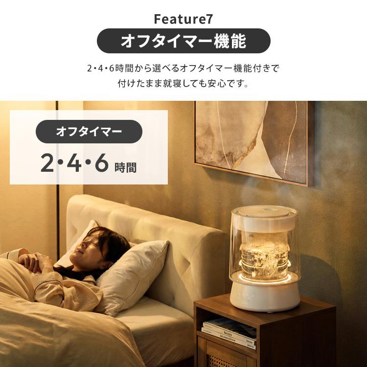 QUADS（クワッズ） 2026年最新 ハイパワーガラススチーム加湿器 GLASS