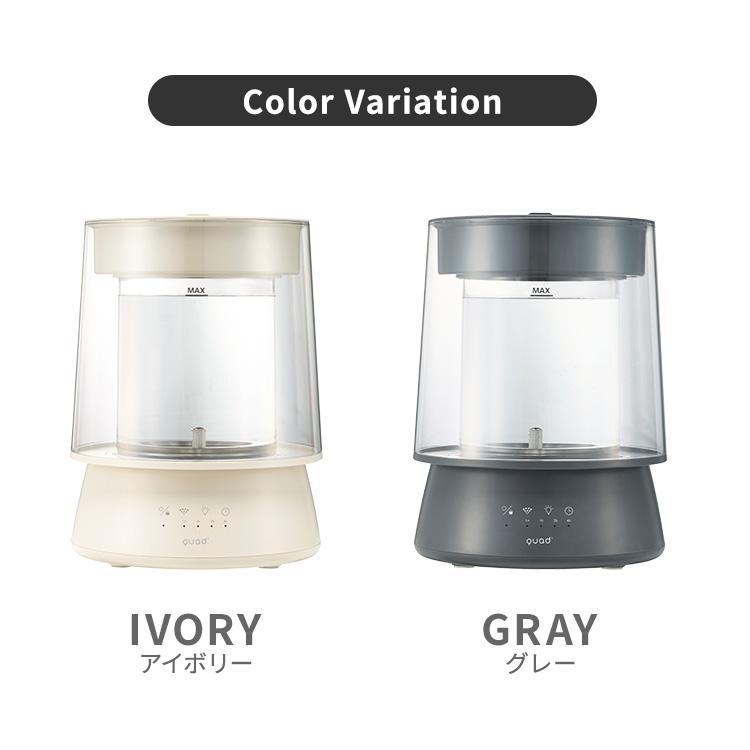 QUADS（クワッズ） 2026年最新 ハイパワーガラススチーム加湿器 GLASS