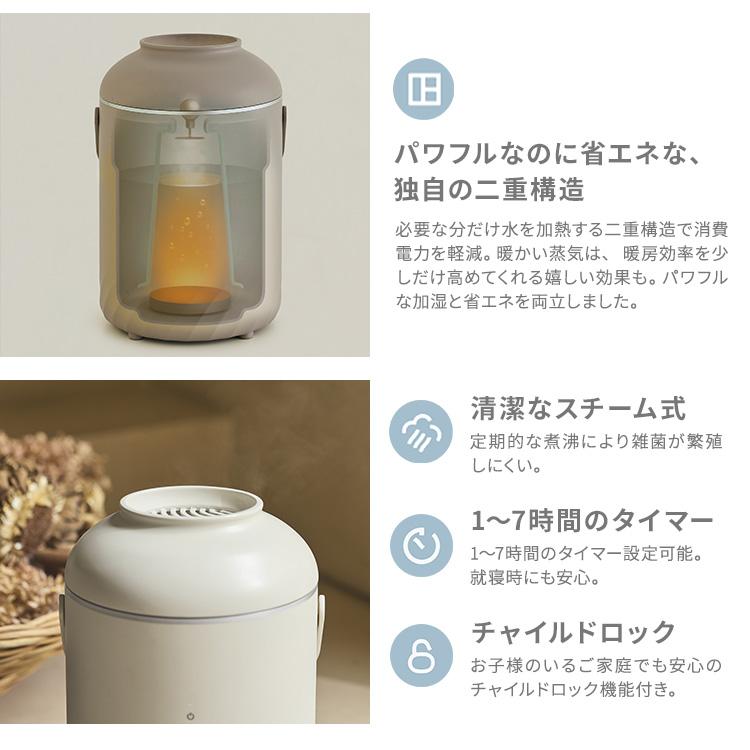 1500円OFFクーポン cocono airyfog スチーム式加湿器 CH-S41SS 加湿器