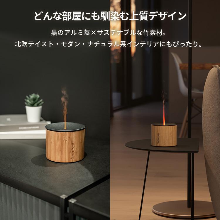 クーポン発行中 Stadler Form Nora スタドラフォーム ノラ アロマディフューザー 超音波式 キャンドル型 LED 2段階調光 Type-c充電 屋外 屋内 両用 卓上 小型の画像