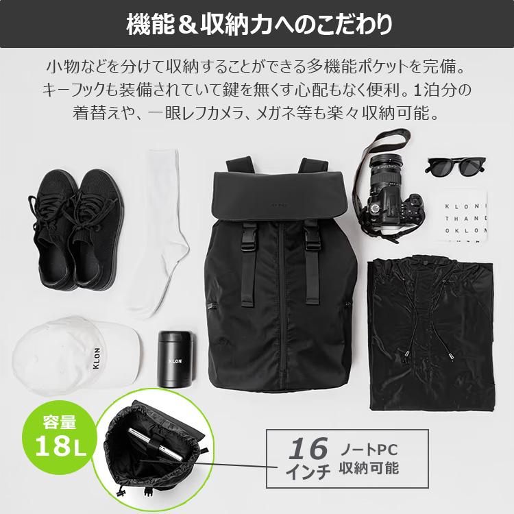 KLON（クローン） クーポン発行中 KLON MATTE COATED RUCK SACK-ACT