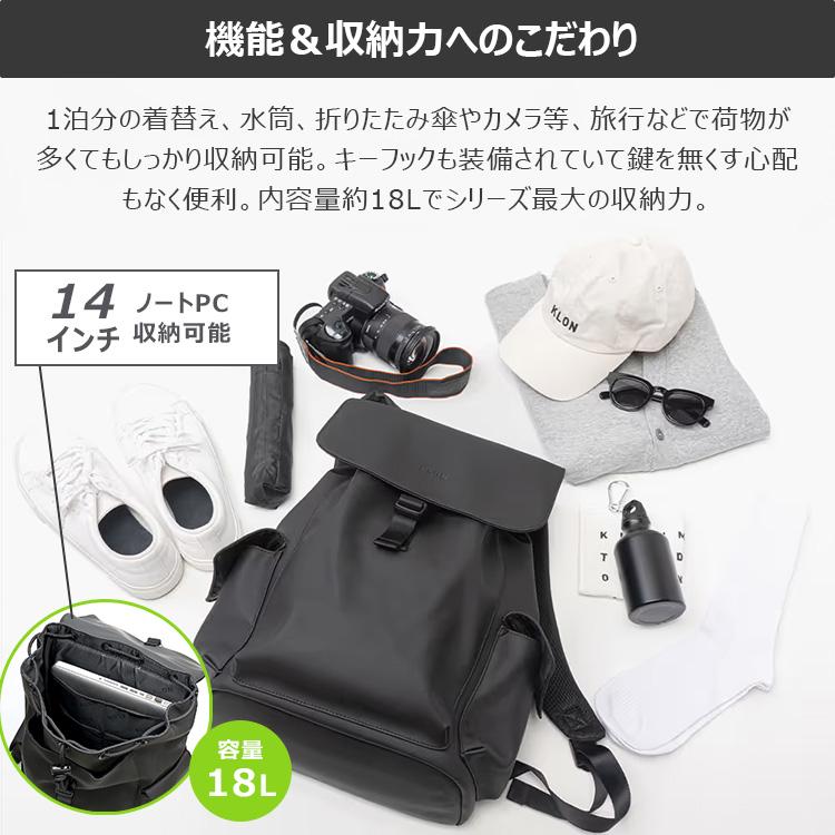 KLON（クローン） 1700円OFFクーポン KLON MATTE COATED RUCK SACK-TRA