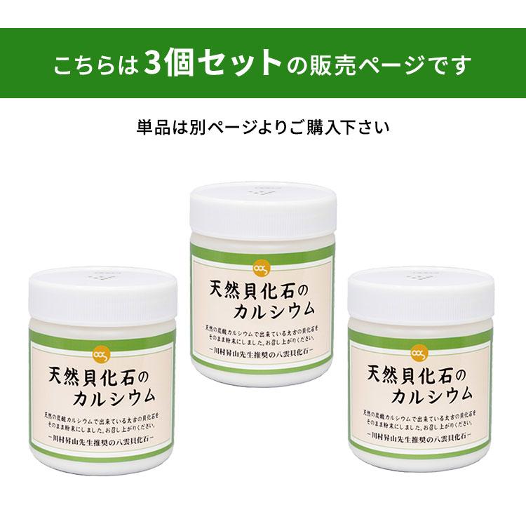 3000円OFFクーポン 3個セット 天然貝化石のカルシウム 220g ソマチット
