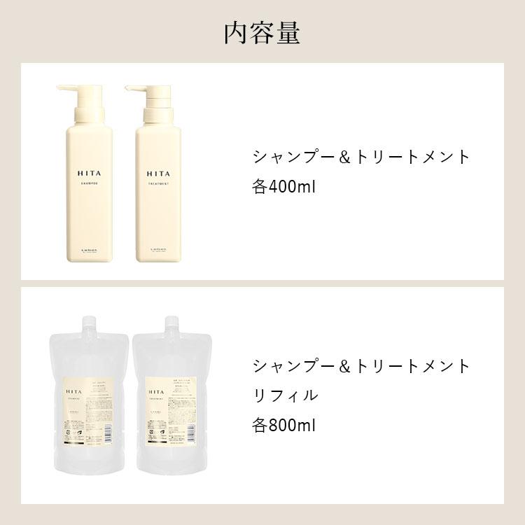 HITA 4点セット LebeL ルベル ヒタ シャンプー&トリートメント 本体＋ 