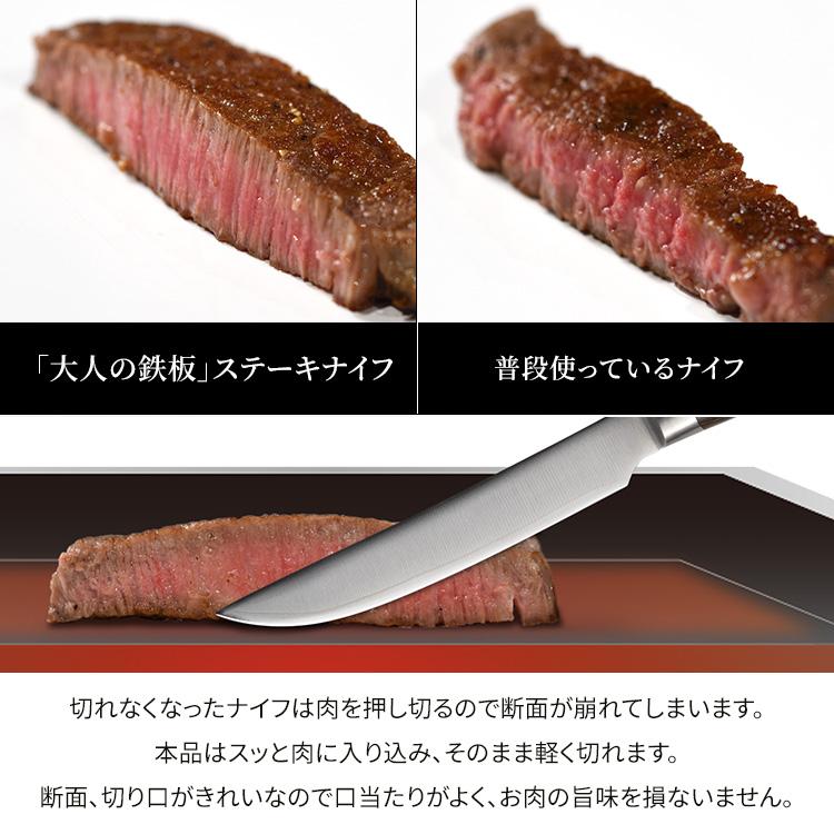 大人の鉄板 ステーキナイフ＆ミートフォーク OTS8107 オークス
