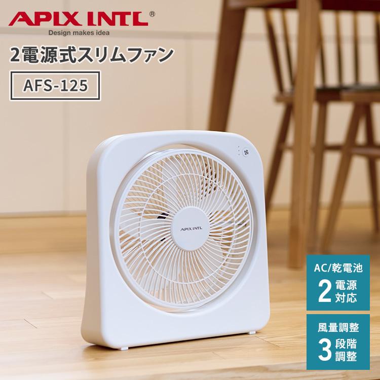 APIX Slim Fan 2電源式スリムファン AFS-125 ホワイト ACアダプター 
