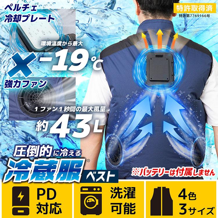 THANKO サンコー 圧倒的に冷える「冷蔵服2026」ベスト Wファン＋冷却