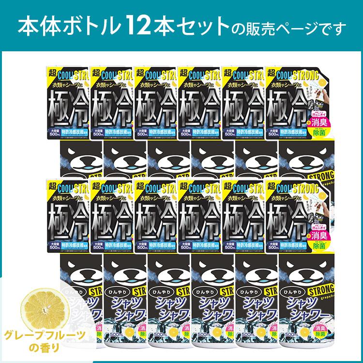 ときわ商会 12本セット ひんやりシャツシャワー ストロング 本体ボトル