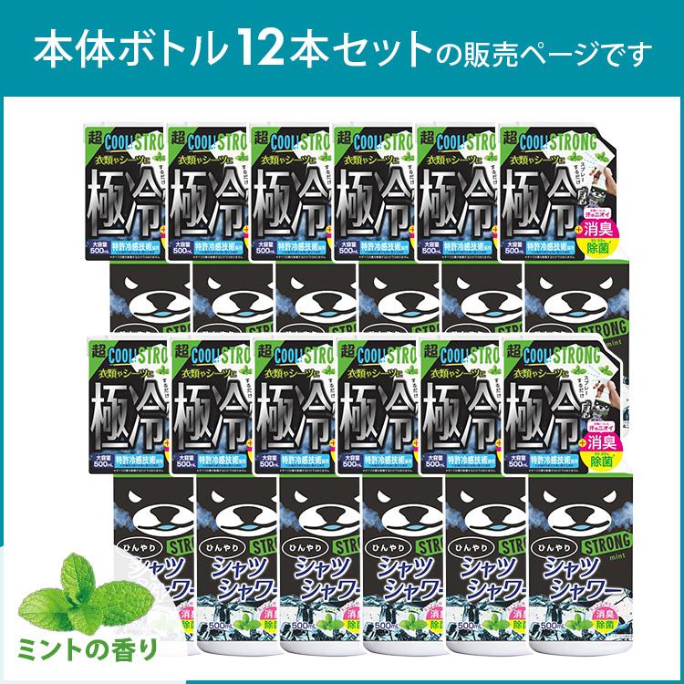 ときわ商会 12本セット ひんやりシャツシャワー ストロング 本体ボトル