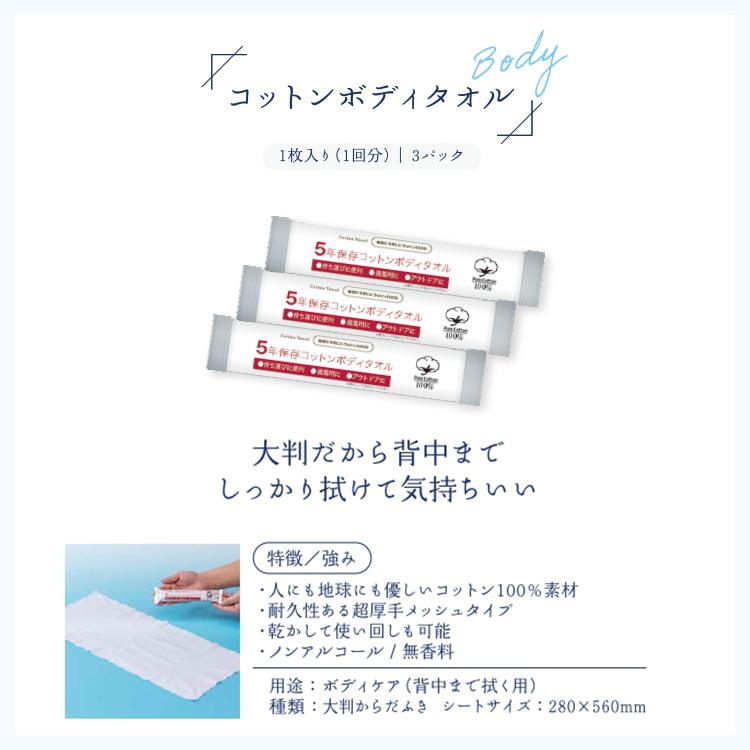 水のいらない全身キレイセット 3日分 KYREINA 防災 衛生用品 セット